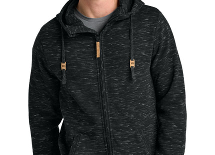 tentree Space Dye Fleece FullZip Hoodie TTCM4414 Meteorite Black Space Dye