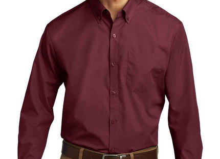 Port Authority Long Sleeve Carefree Poplin Shirt W100