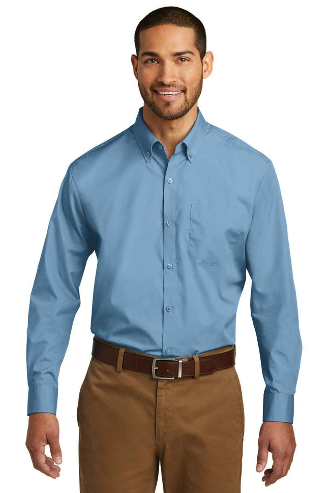 Port Authority Long Sleeve Carefree Poplin Shirt W100