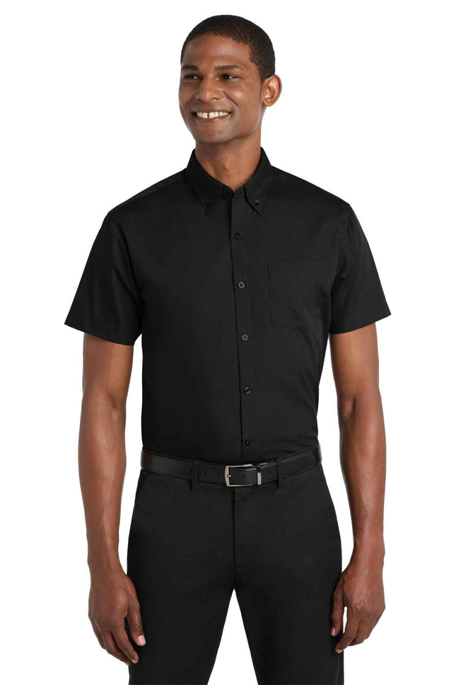 Port Authority Short Sleeve Carefree Poplin Shirt W101