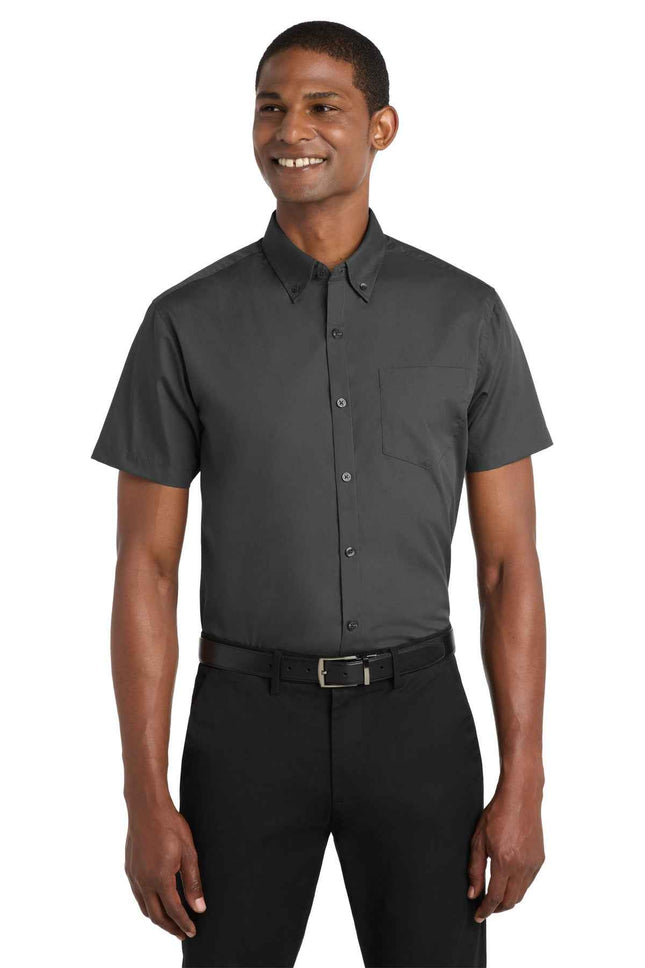 Port Authority Short Sleeve Carefree Poplin Shirt W101