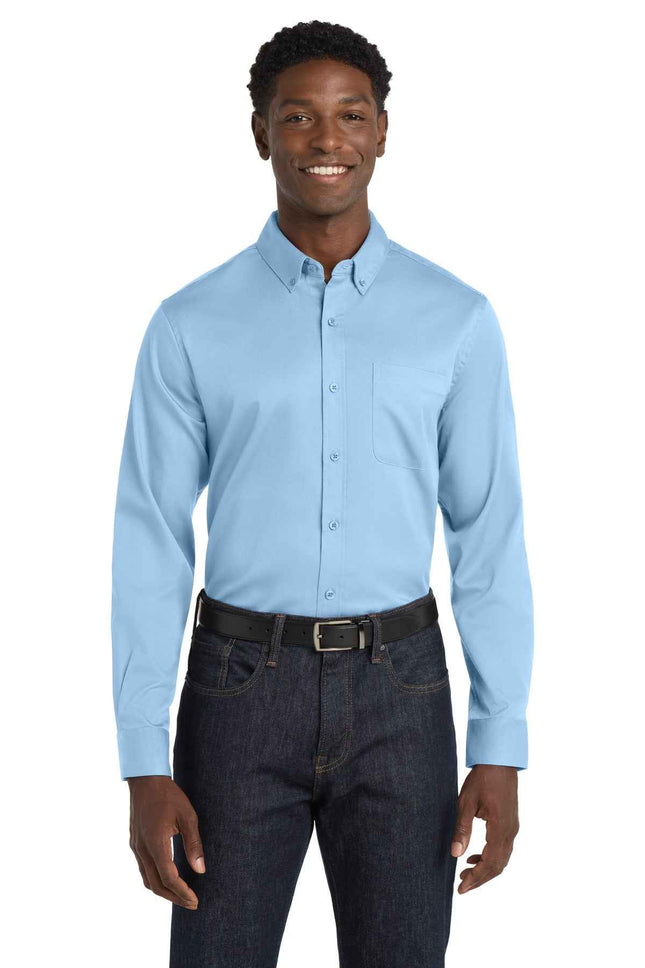 Port Authority Long Sleeve SuperPro React Twill Shirt W808