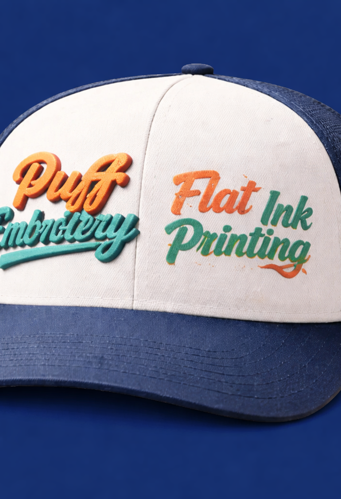 <h2><em><strong>“While both methods are durable, Puff (3D) Embroidery generally lasts longer on trucker hats because the polyester threads are physically stitched into the structured foam, whereas flat ink (screen printing) can eventually crack or peel due to the curved surface of the hat.”</strong></em></h2><h4>⭐⭐⭐⭐⭐<br/></h4><h5>Merchant</h5><p>Aug 2, 2024<br/></p>