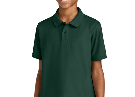 Port Authority Youth Wearever Signature Pique Polo Y200 Dark Green