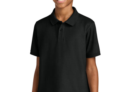 Port Authority Youth Wearever Signature Pique Polo Y200 Deep Black