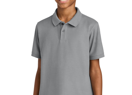 Port Authority Youth Wearever Signature Pique Polo Y200 Gusty Grey