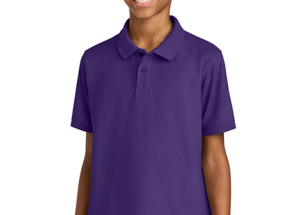 Port Authority Youth Wearever Signature Pique Polo Y200 Prism Purple