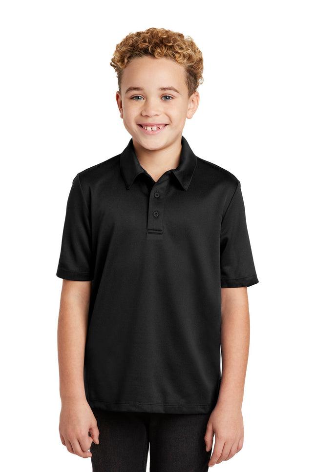 Port Authority Youth Silk Touch Performance Polo Y540 Black