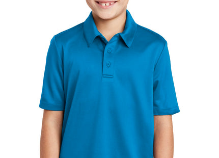 Port Authority Youth Silk Touch Performance Polo Y540 Brilliant Blue
