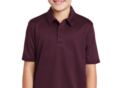 Port Authority Youth Silk Touch Performance Polo Y540 Maroon