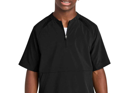 SportTek Youth Repeat 1/2Zip Short Sleeve Jacket YJST489