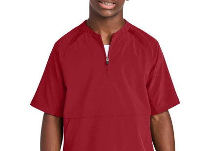 SportTek Youth Repeat 1/2Zip Short Sleeve Jacket YJST489