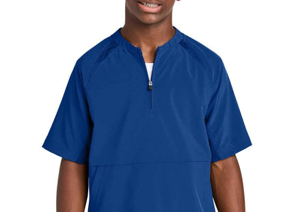 SportTek Youth Repeat 1/2Zip Short Sleeve Jacket YJST489