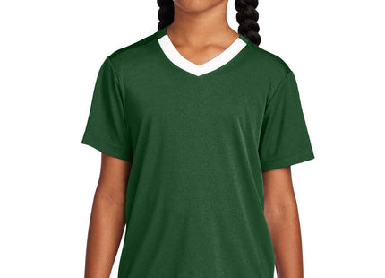 SportTek Youth Competitor United VNeck YST101