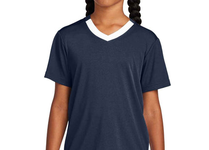 SportTek Youth Competitor United VNeck YST101