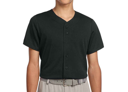 SportTek Youth PosiCharge Tough Mesh FullButton Jersey YST220