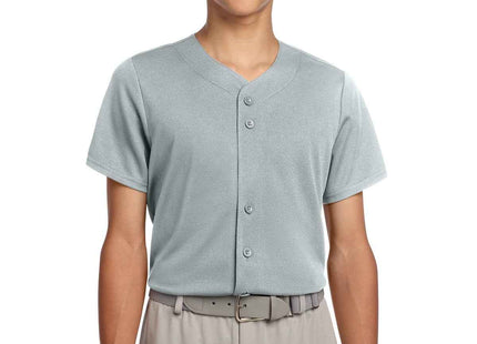 SportTek Youth PosiCharge Tough Mesh FullButton Jersey YST220