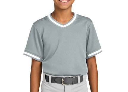 SportTek Youth Tough Mesh VNeck Baseball Jersey YST221