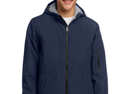 SportTek Youth Waterproof Insulated Jacket YST56 True Navy