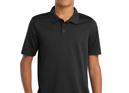 SportTek Youth PosiCharge RacerMesh Polo YST640 Black