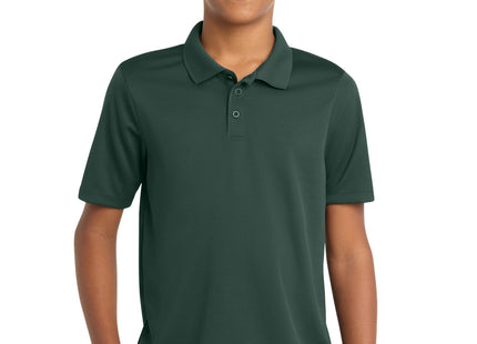 SportTek Youth PosiCharge RacerMesh Polo YST640 Dark Forest Green