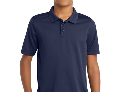 SportTek Youth PosiCharge RacerMesh Polo YST640 True Navy