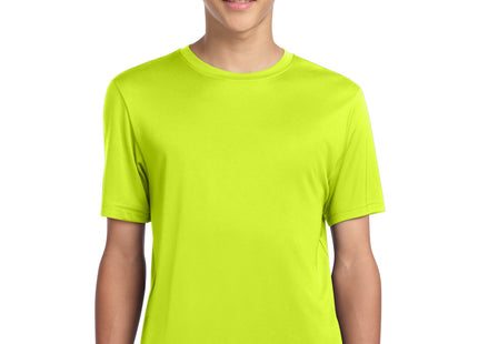SportTek Youth PosiCharge ReCompete Tee YST720 Neon Yellow