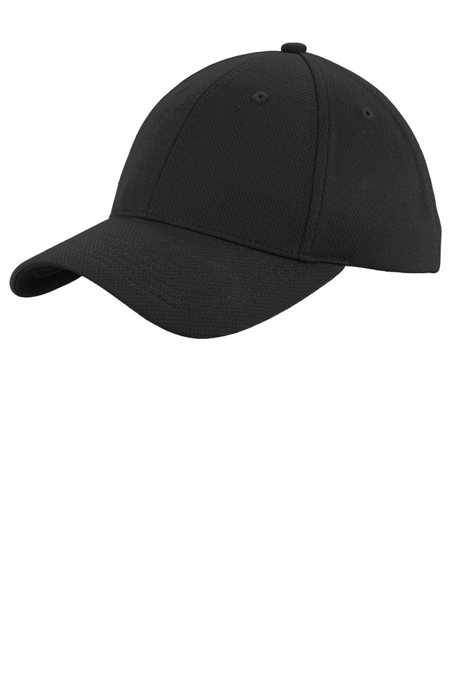 SportTek Youth PosiCharge RacerMesh Cap YSTC26 Black OSFA