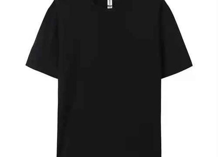 Men's Premium Solid Cotton Crew Neck T-Shirt Black