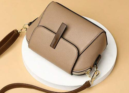 Women’s Mini Solid Color PU Flap Crossbody Shoulder Bag