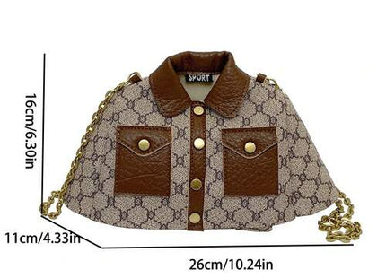 Women’s Vintage Punk Chain PU Shoulder and Crossbody Bag