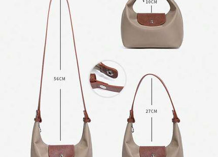 Women’s Lightweight Nylon Crescent Crossbody Bag with Adjustable Strap