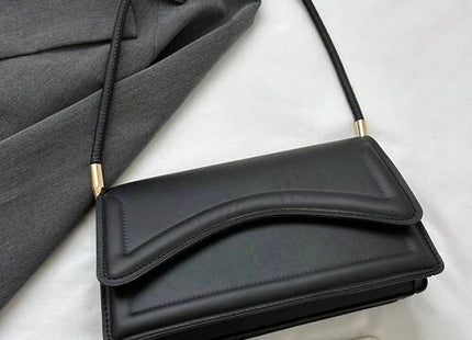 Retro Minimalist Coffee Brown Shoulder Bag