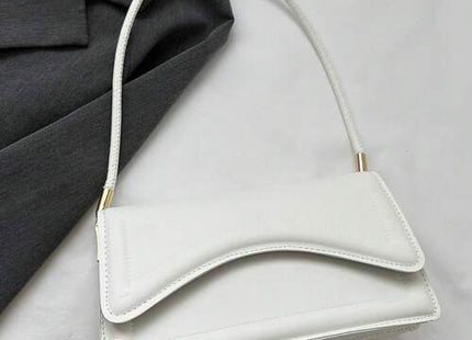 Retro Minimalist Coffee Brown Shoulder Bag