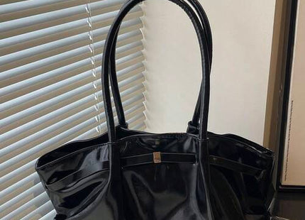 Women’s Vintage Embossed  Tote Bag with Buckle Detail