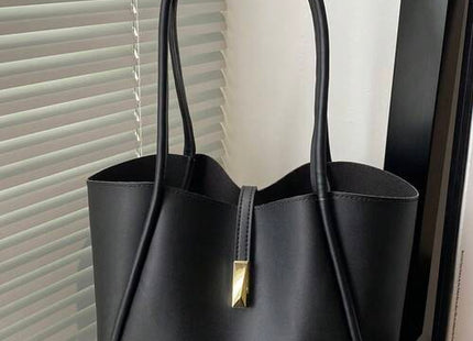 Women’s Solid Color Luxury Shoulder Tote Bag