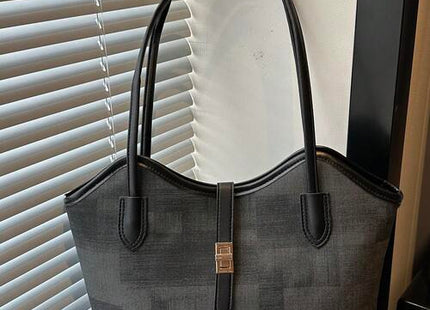 Women’s Solid Color Luxury Shoulder Tote Bag