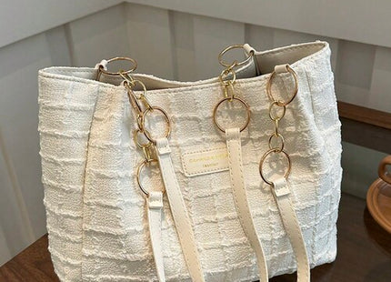 Women’s Bubble Mesh Zipper Shoulder Tote Bag