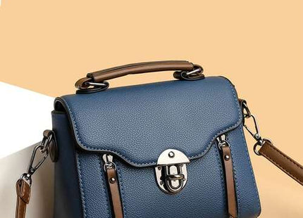 Women’s Vintage Flip-Lock Square Handbag
