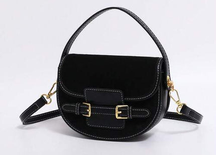 Women’s Vintage  PU Saddle Bag with Adjustable Strap