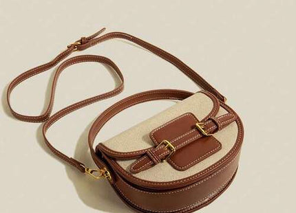 Women’s Vintage  PU Saddle Bag with Adjustable Strap