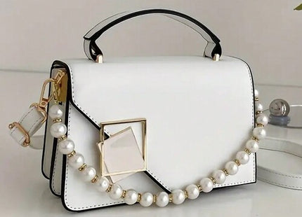 Women’s Mini PU Flap Shoulder Bag with Chain Detail
