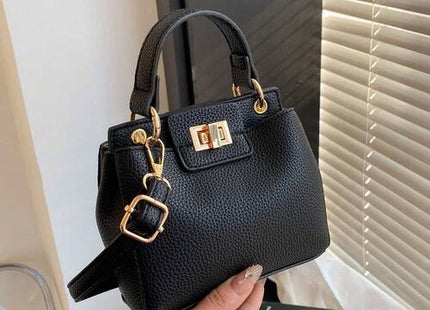 Women’s Lightweight PU Commuter Handbag with Adjustable Shoulder Strap