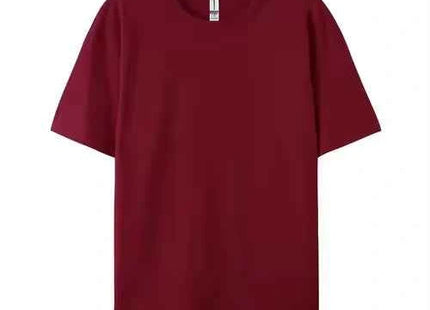 Men's Premium Solid Cotton Crew Neck T-Shirt Red